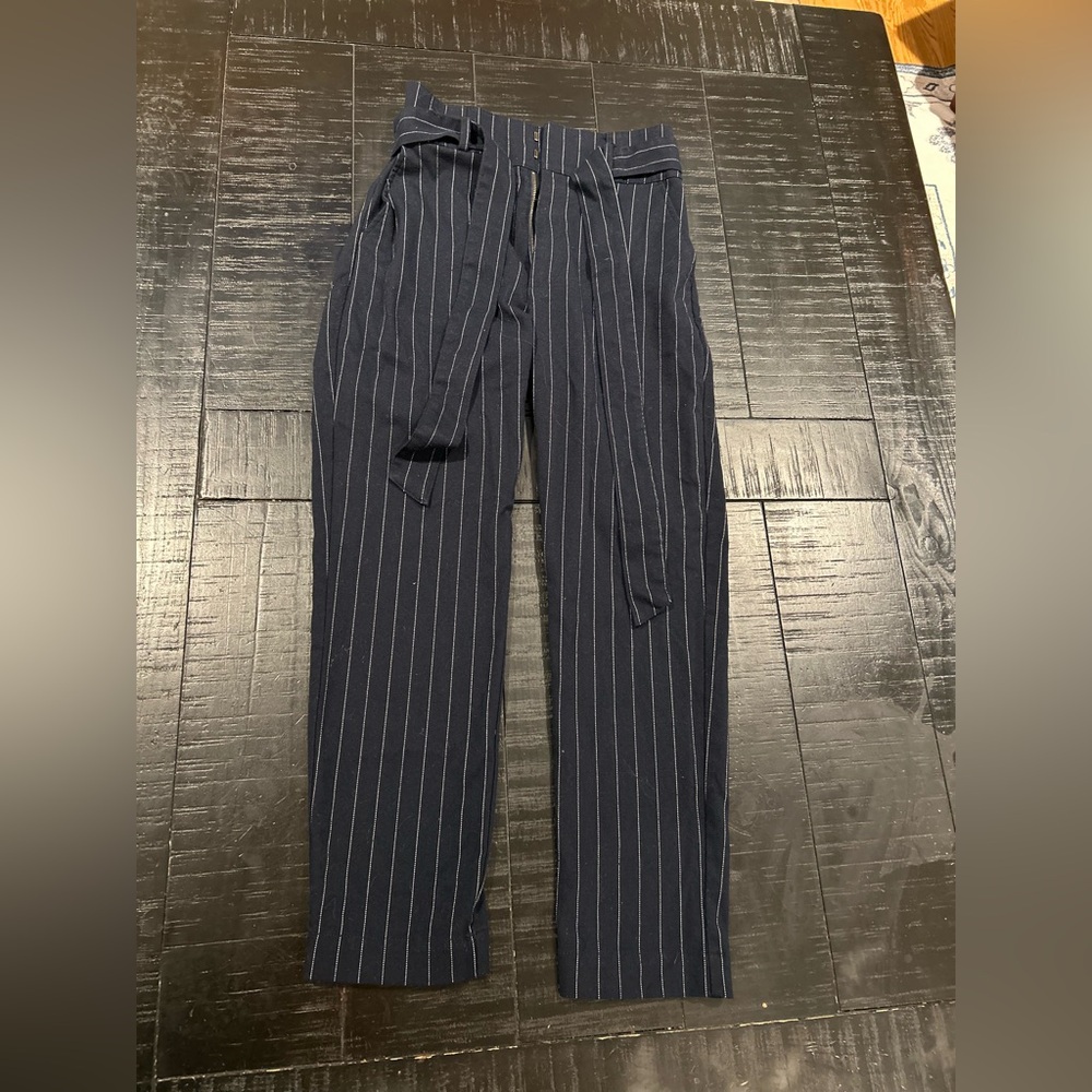 Abercrombie & Fitch Dark Blue Pinstripe Pants